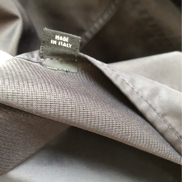 J&ans Dolce & Gabbana wide collar double breasted black trench rain nylon coat M - Picture 7 of 8